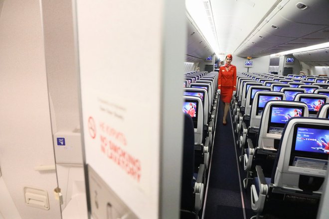 Презентация нового салона Boeing 777 «Аэрофлота» в аэропорту Шереметьево Презентация нового салона Boeing 777 «Аэрофлота» в аэропорту Шереметьево