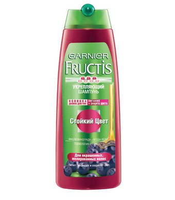 Шампунь для окрашенных и мелированных волос «Стойкий цвет», Fructis, 105 руб.