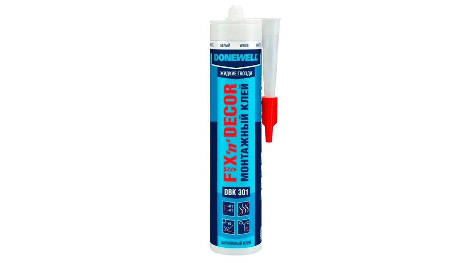 Клей DONEWELL FIX-N-DECOR акриловый морозостойкий, DBK-301, Белый Клей DONEWELL FIX-N-DECOR акриловый морозостойкий, DBK-301, Белый