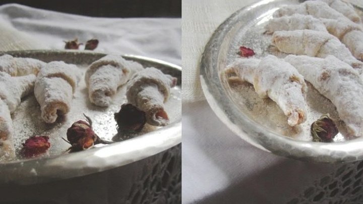 Ореховые рогалики из песочного теста — рецепт с фото и видео