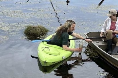 Эксперимент с поджогом озера на Аляске. Фото: phys.org