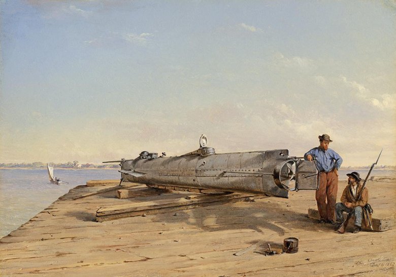 «Ханли», 6 декабря 1863, картина Конрада Чепмена.