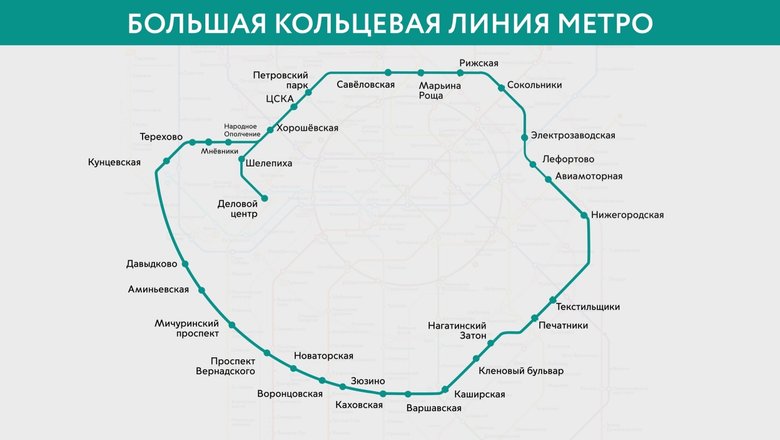 В Москве заработала Большая кольцевая линия метро