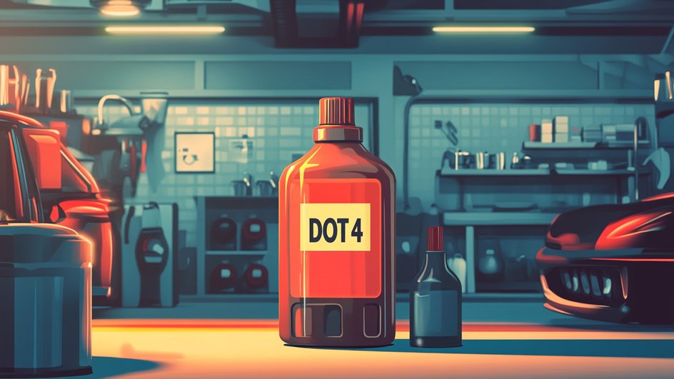 Тормозная жидкость DOT 4 стоит в автосервисе