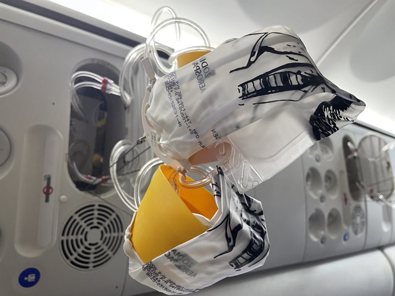 Кислородная маска в самолете / Wikimedia, DemonDays64, CC BY 4.0