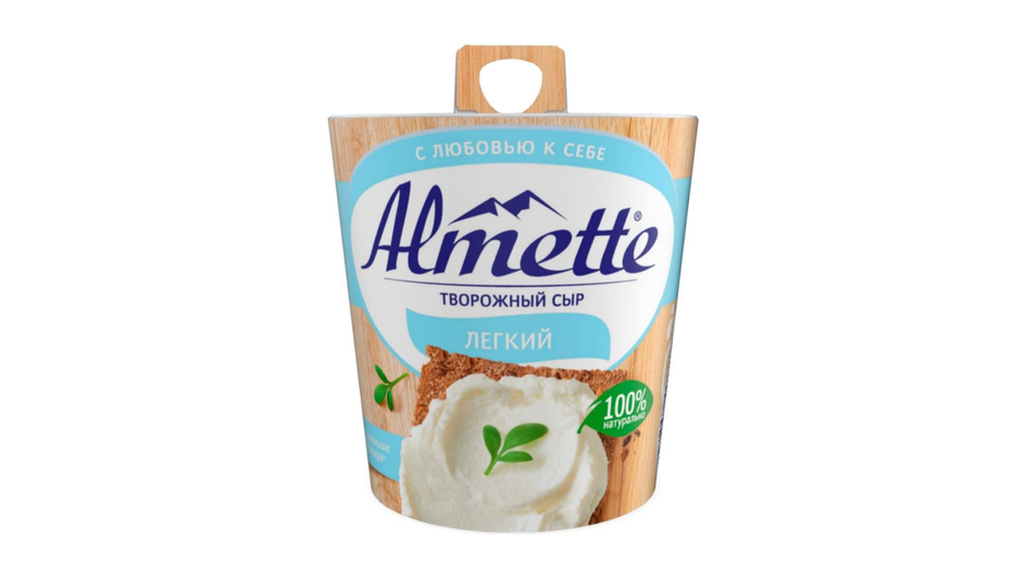Творожный сыр фирмы Almette серия легкий