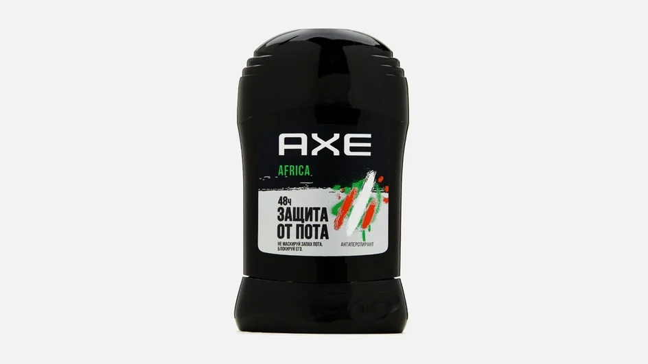 Твердый мужской антиперспирант-стик фирмы AXE серия Africa в упаковке