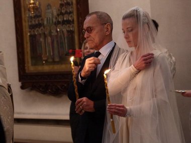 Андрей Кончаловский и Юлия Высоцкая, фото: соцсети Андрей Кончаловский и Юлия Высоцкая, фото: соцсети