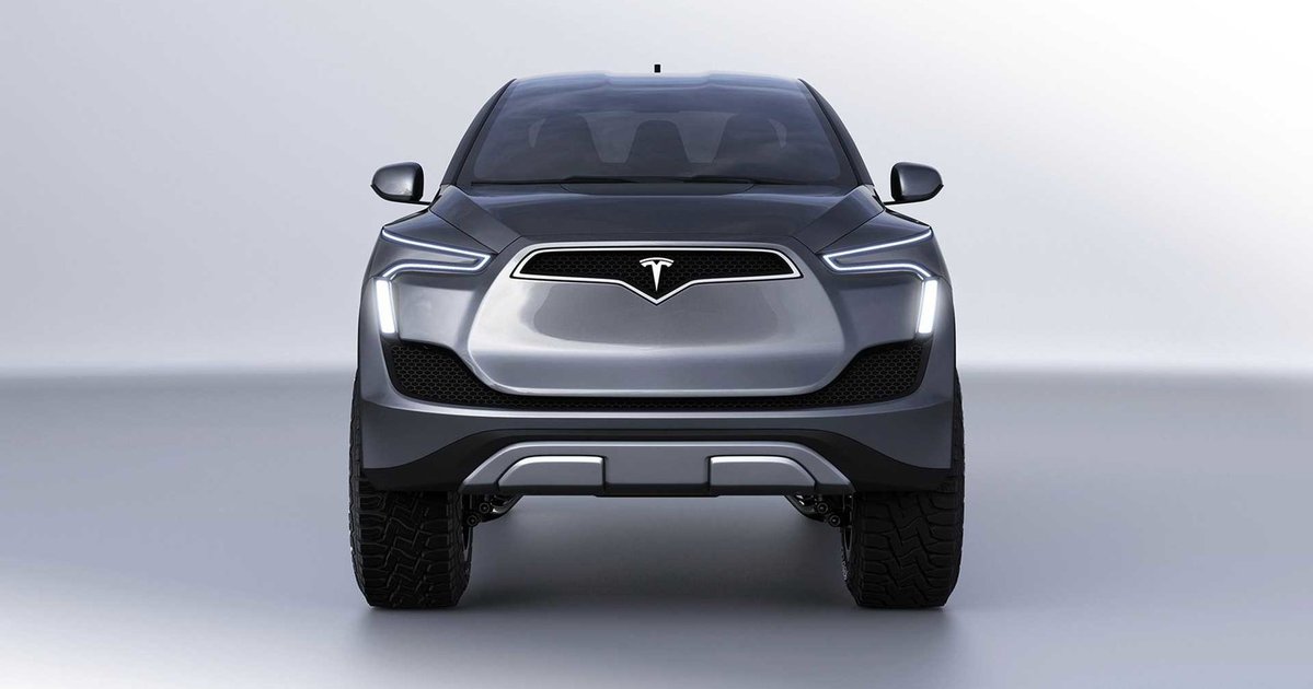 Как будет выглядеть тесла Сумасшедший пикап Tesla могут назвать Model B