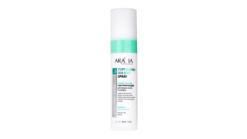 Солевой спрей для волос фирмы Aravia Professional серия Texturizing Sea Salt Spray