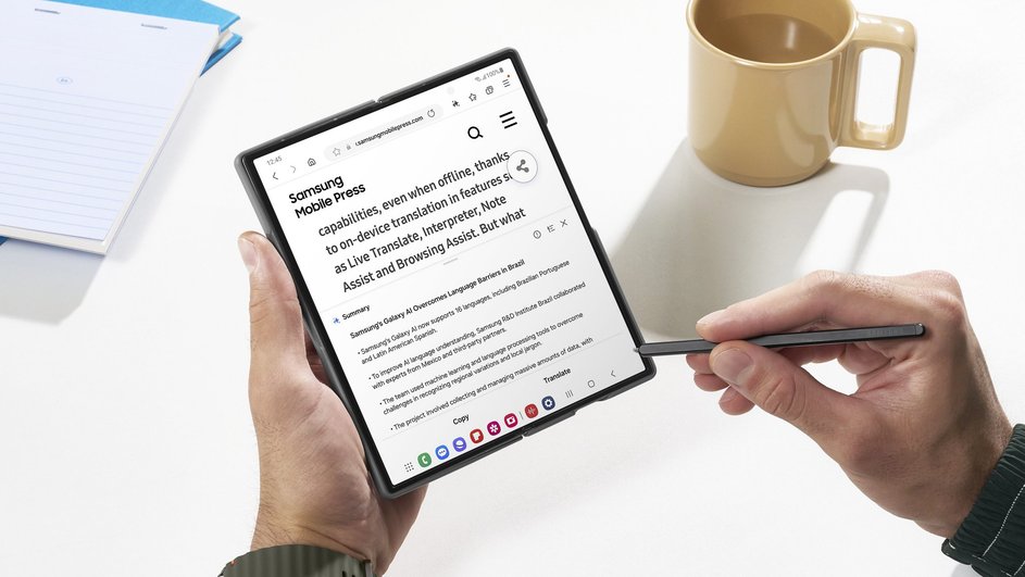 Samsung Galaxy Z Fold6 поддерживает стилус S Pen