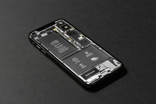 iPhone with transparent body