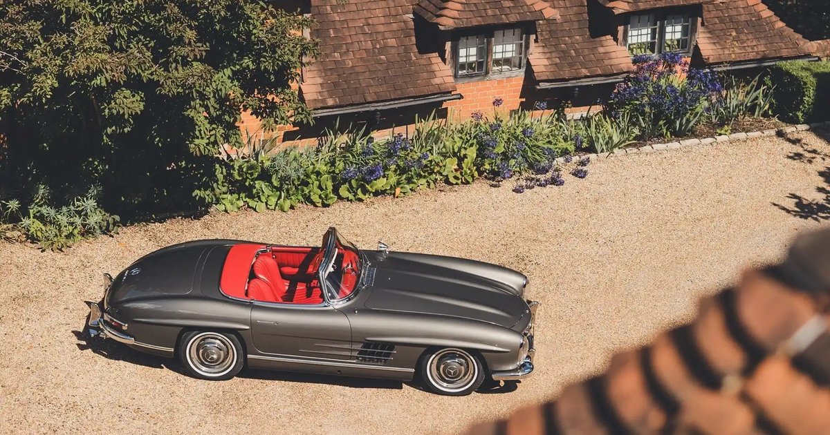 1957 Mercedes-Benz 300 SL Roadster for Sale at UK Auction – History, Restoration, and Price