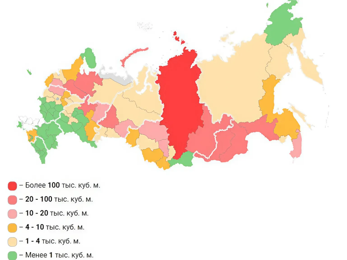 Карта незаконной вырубки лесов за 2023 год Карта незаконной вырубки лесов за 2023 год