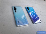 Слева —  Xiaomi Mi Note 10, справа — Huawei P30 Pro
