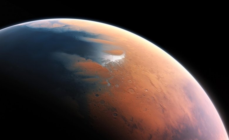Так художники видят океаны на Марсе. Фото: New Atlas