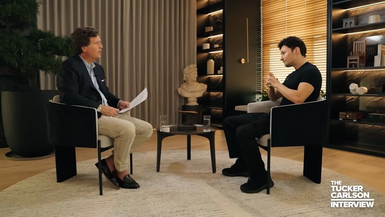 Скриншот из интервью Дурова