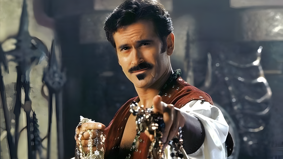 Брюс Кэмпбелл в роли Автолика в сериале Удивительные странствия Геракла Брюс Кэмпбелл в роли Автолика в сериале Удивительные странствия Геракла