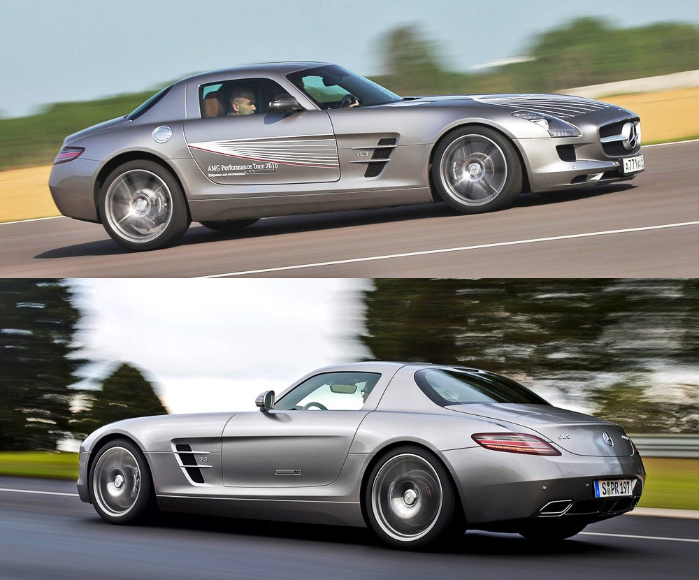 Крылья? Ноги? Главное хвост! Полигоняем на заднеприводном Mercedes SLS AMG