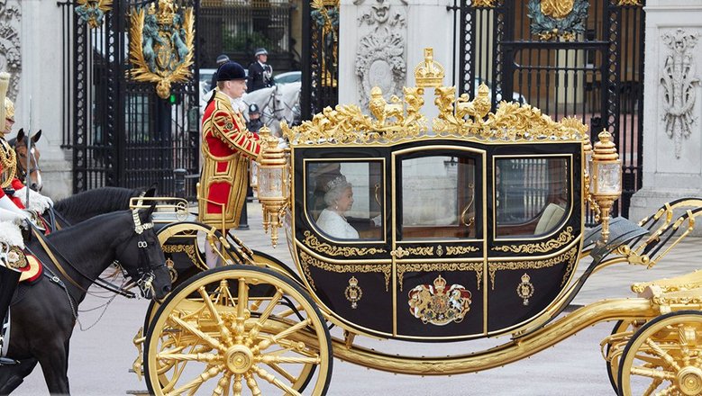 The Diamond Jubilee State Coach at the State Opening of Parliament