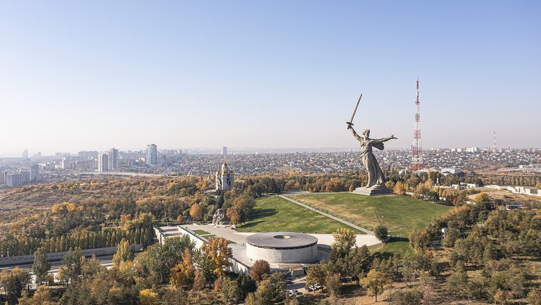 Родина-мать в Волгограде.