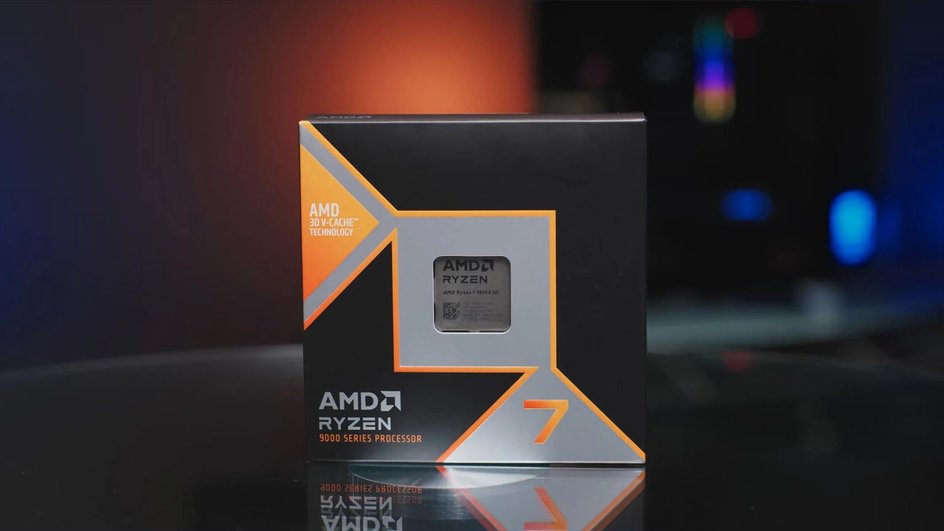 Процессор Ryzen 7 9800X3D в коробке