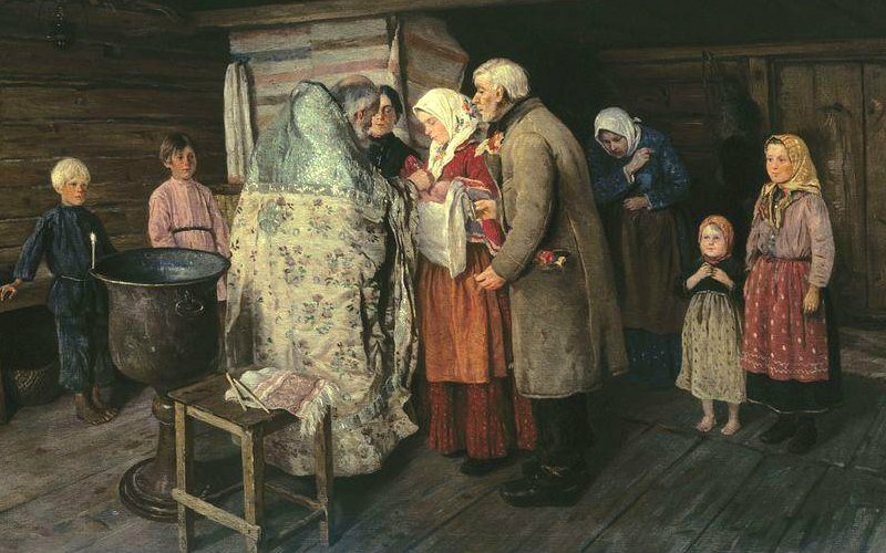 П.И. Коровин «Крестины» (1896) 