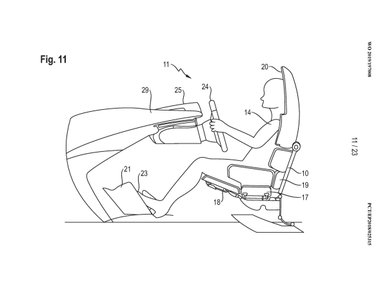 slide image for gallery: 25217 | Porsche Patents Novel Seat Design
