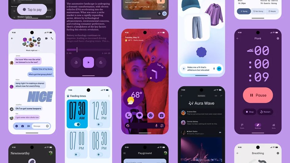 Новый дизайн Android 16 Новый дизайн Android 16