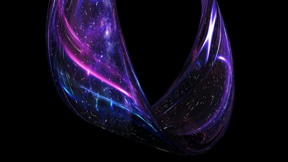 Абстрактная иллюстрация сложной формы Вселенной Абстрактная иллюстрация сложной формы Вселенной