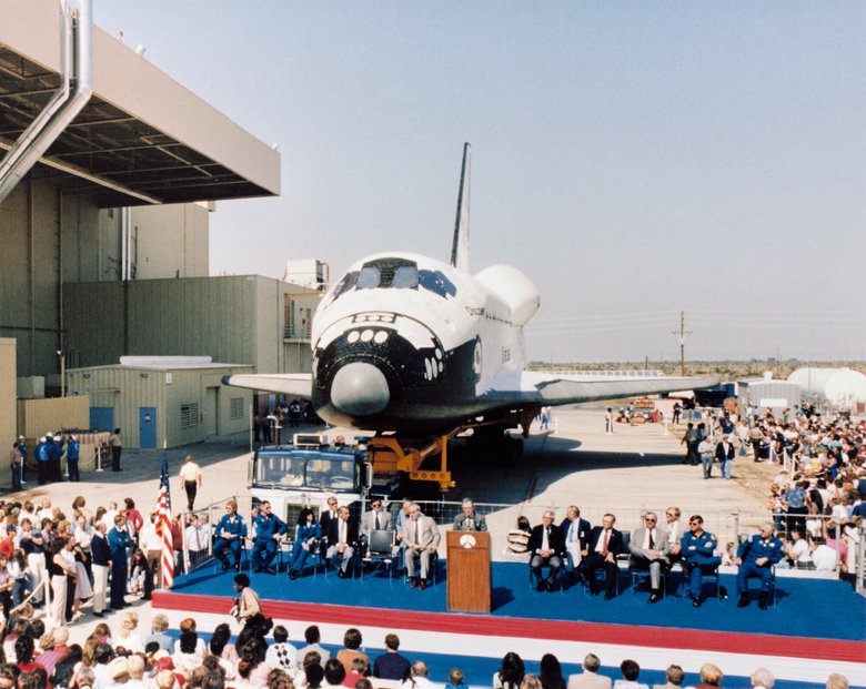 Церемония запуска шаттла Дискавери в октябре 1983 года / Фото: NASA
