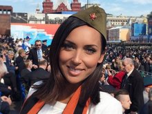 Алсу на Параде Победы в Москве