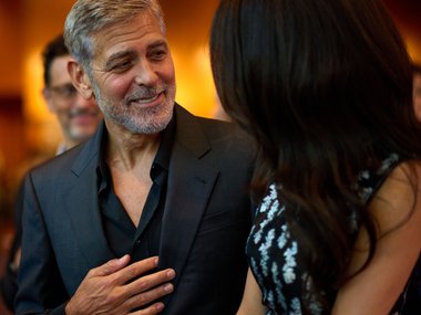 Slide image for gallery: 15503 | Джордж и Амаль Клуни. Источник: rexfeatures.com
