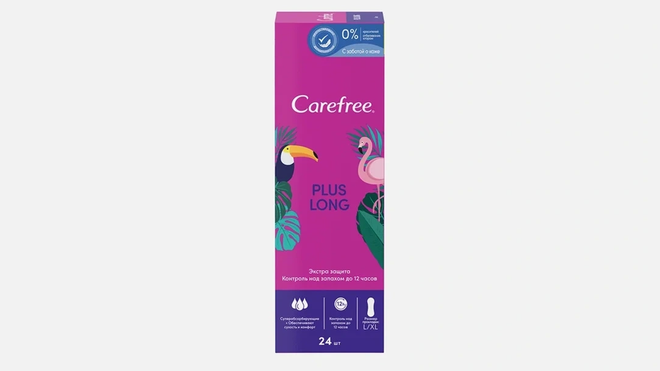 Прокладки фирмы Carefree серии Plus Long Прокладки фирмы Carefree серии Plus Long