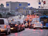 Вечерние пробки на дорогах Москвы.