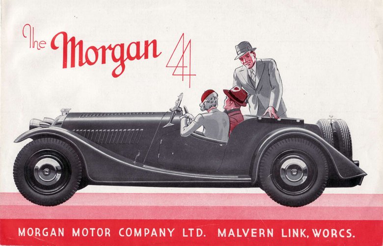 В 1936 году, после того, как опытный образец был испытан на треке, четырехколесный автомобиль был выставлен на Лондонской и Парижской выставках. Новая модель получила название Morgan 4-4, чтобы отличать ее от трехколесного, указав четыре цилиндра и четыре колеса. 