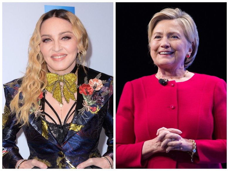 Мадонна и Хилари Клинтон 