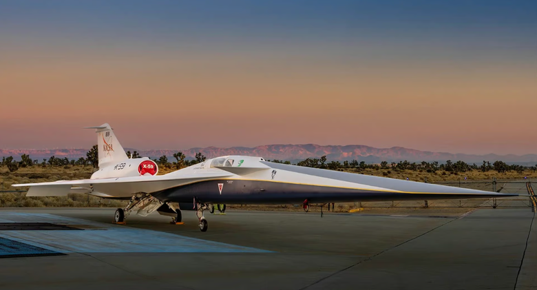 Экспериментальный сверхзвуковой самолет X-59. Фото: Lockheed Martin