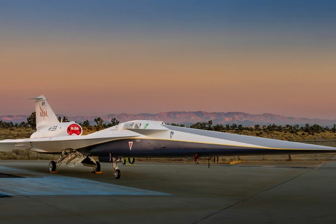 Экспериментальный сверхзвуковой самолет X-59. Фото: Lockheed Martin