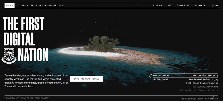 Сайт будущего цифрового государства Тувалу (Фото: tuvalu.tv)