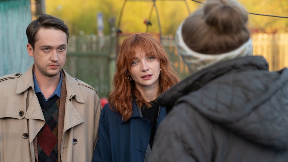 Екатерина Вилкова и Эльдар Калимулин на съемках сериала «Адвокаты» Екатерина Вилкова и Эльдар Калимулин на съемках сериала «Адвокаты»