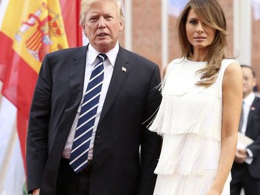 Slide image for gallery: 7796 | Мелания и Дональд Трамп