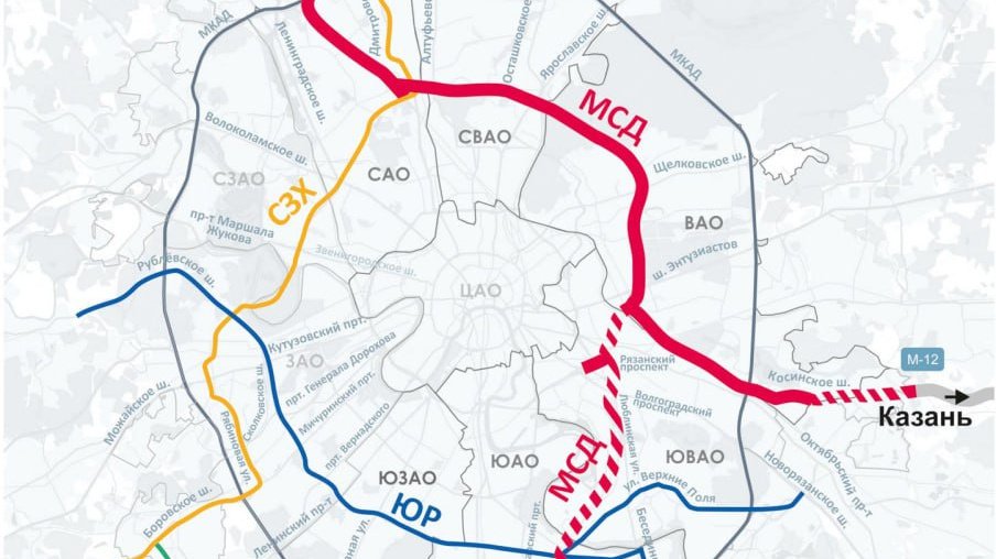 4 транспортное кольцо на карте москвы схема