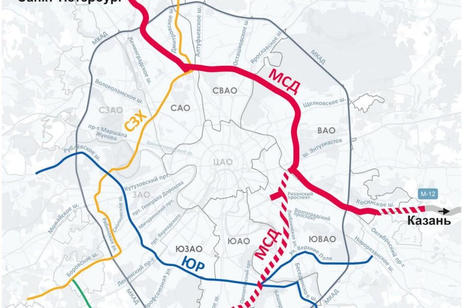 Южная рокада на карте москвы подробная схема