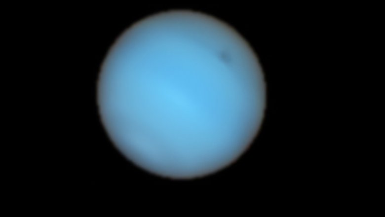 Фото Нептуна, сделанное прибором MUSE на телескопе VLT. Фото: ESO 