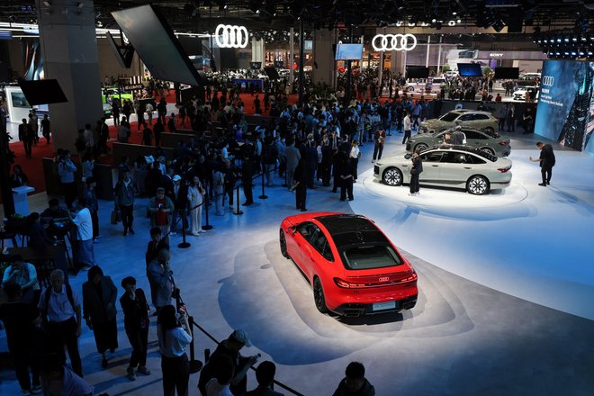Стенд Audi на Шанхайском автосалоне 2025 года Стенд Audi на Шанхайском автосалоне 2025 года