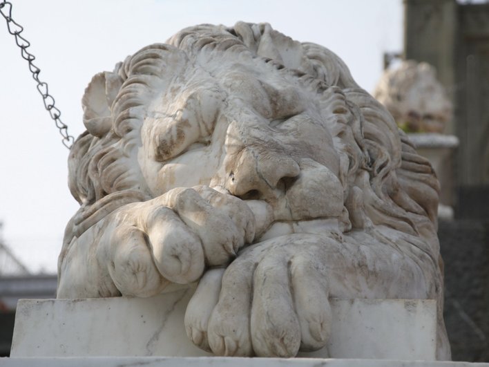 Спящий лев, Воронцовский дворец, Алупка