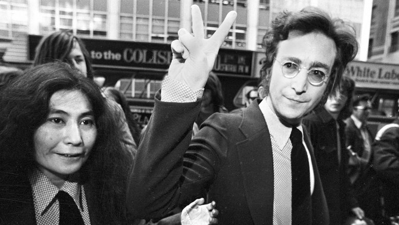 Джон Леннон с женой на встрече с поклонниками в Нью-Йорке, 1972 год
