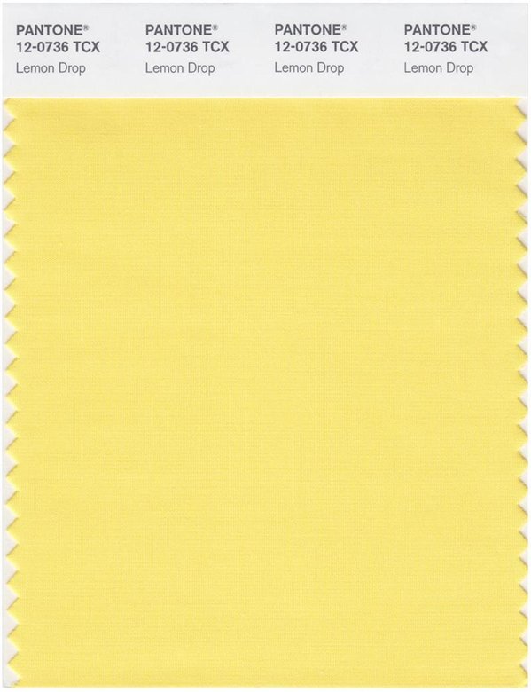 Желтый цвет популярен второй год подряд, в этот раз следует обратить внимание на Lemon Drop. Источник: pantone