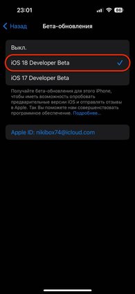 Как обновиться до iOS 18